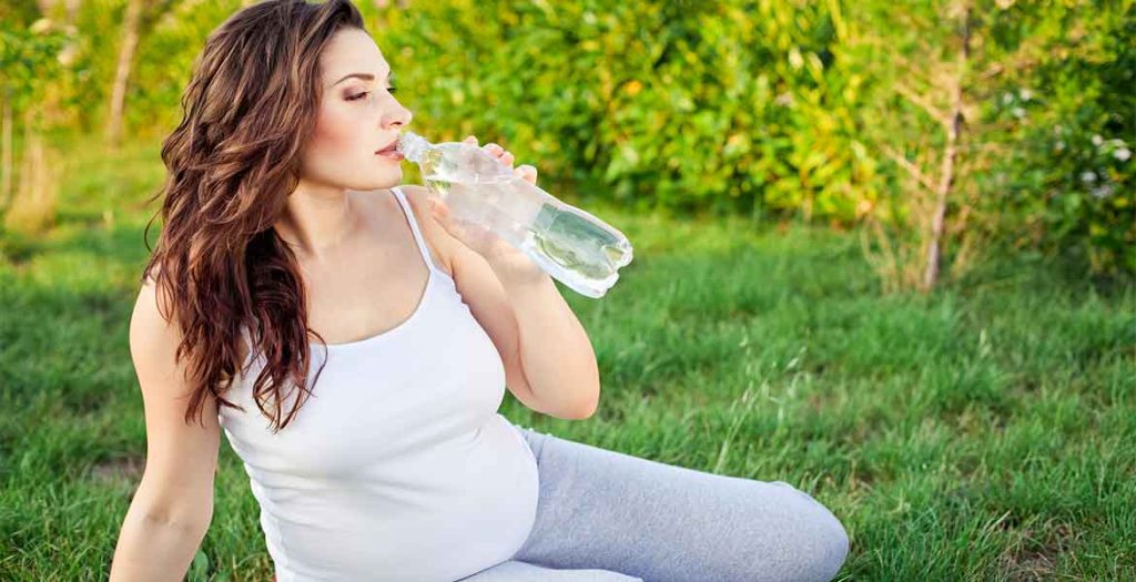 Keep drinking while exercising in pregnancy